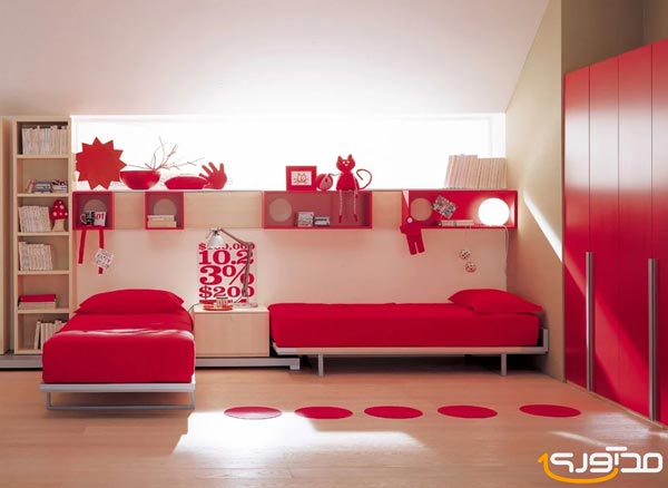 قرمز؛ یک رنگ گرم و هیجانی برای اتاق کودک2