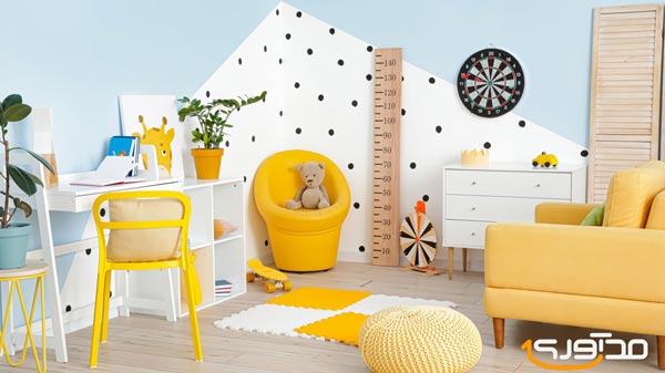 لیمویی زرد؛ یک رنگ شاد و زنده برای اتاق کودک