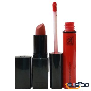 Liquid Lipstick Perfection Matt Lipgloss 08 + Solid Satin Lux lipstick 08 MY